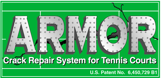 Armor Crack Repair System for Tennis Courts, Evergreen Tennis Courts, Loveland, Colorado